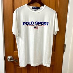 Polo Sport Ralph Lauren Classic Fit Spellout Flag Tee 🇺🇸 – Men’s Small