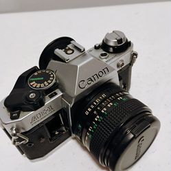 Canon AE1 35mm film camera with Canon 28mm