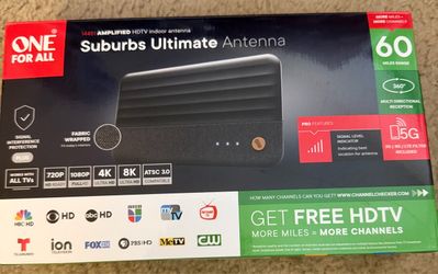 Amplified HDTV Indoor Antenna. One For All Suburbs Ultimate Antenna Model 14451