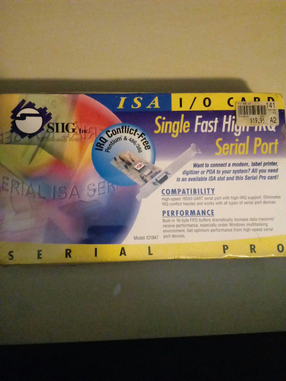 ISA I/0 card serial pro