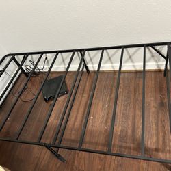 Twin bed metal frames *2 + Twin bed mattress