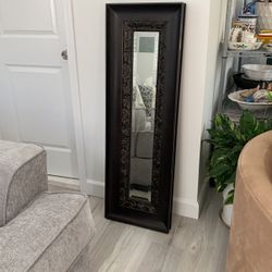 Mirror Dark Brown  Wood 