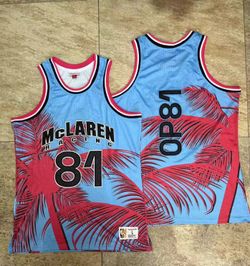 McLaren Racing F1 Miami GP Oscar Piastri Mitchell & Ness Basketball Jersey size XL 