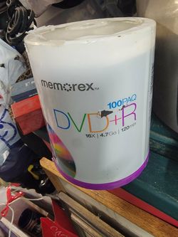 Memorex DVD+R 100 Pack 16X 4.7Gb 120 min Discs New Sealed