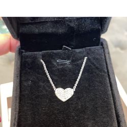 Diamond Pavé Heart Necklace 