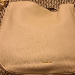 Calvin Klein beige handbag