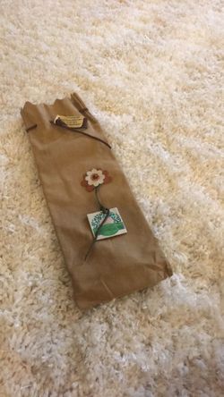 Leather Wine Gift Bag