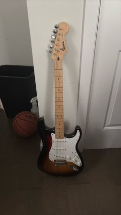 Squier by Fender Stratocaster Electric Guitar – Sunburst Finish