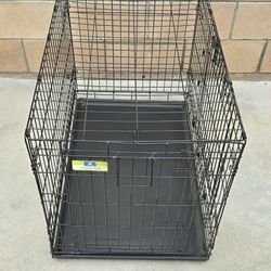 Top Paw 36 Double-Door Folding Dog Crate Open Box. 