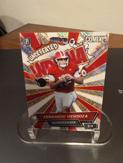 Fernando Mendoza Rookie Comix Undefeated Indiana Card 2/4