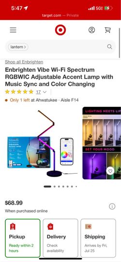 Color Changing Adjustable Lamp - Like New!