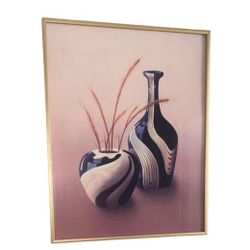 Vintage/Retro Vase Art Plus Frame 