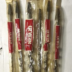 6 Vintage Irwin 62T Brace Auger Set- Never Used