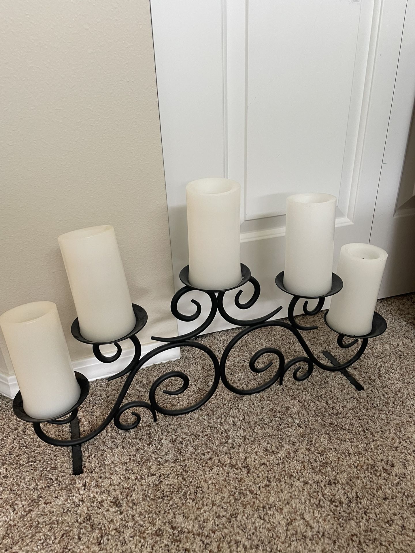 Candle Holder Wrought Iron