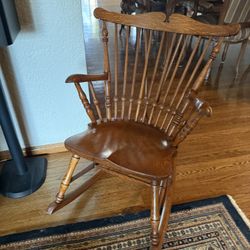 Smaller Solid Oak Rocking Chair