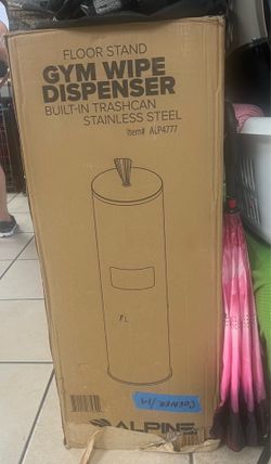 Alpine Floor Stand Gym wipe dispenser