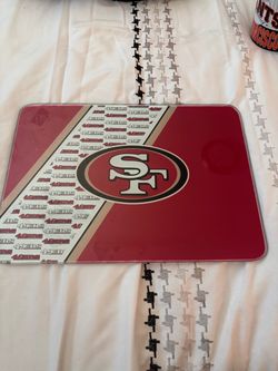 San Francisco 49ers Glass Cutting Board