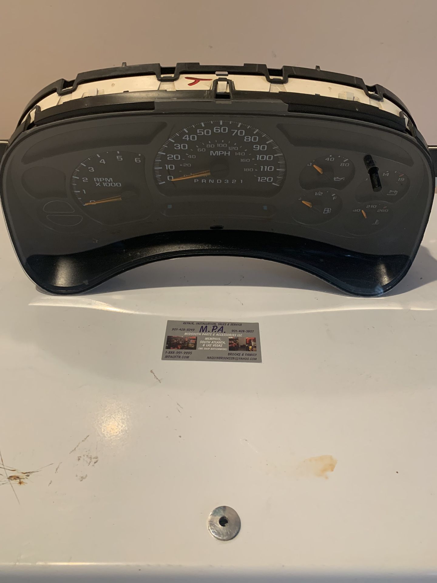 Chevrolet Or Gmc Dash Cluster