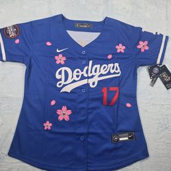 Women's Dodgers Shohei Ohtani #17 Tokyo Series 2025 Cherry Blossom Jersey Size S