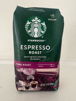 NEW - Starbucks ESPRESSO ROAST - Dark Roast - 12 oz