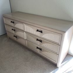 Large Wooden Dresser With 6 Drawers 