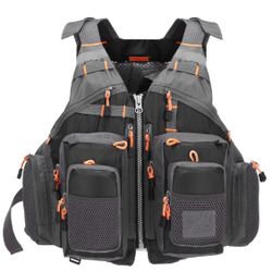 Lixada Fly Fishing Vest Fishing Jacket Breathable Polyester Mesh Design Fishing Vest BRAND NEW!