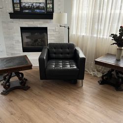 2 Wooden & Quartz Side Tables