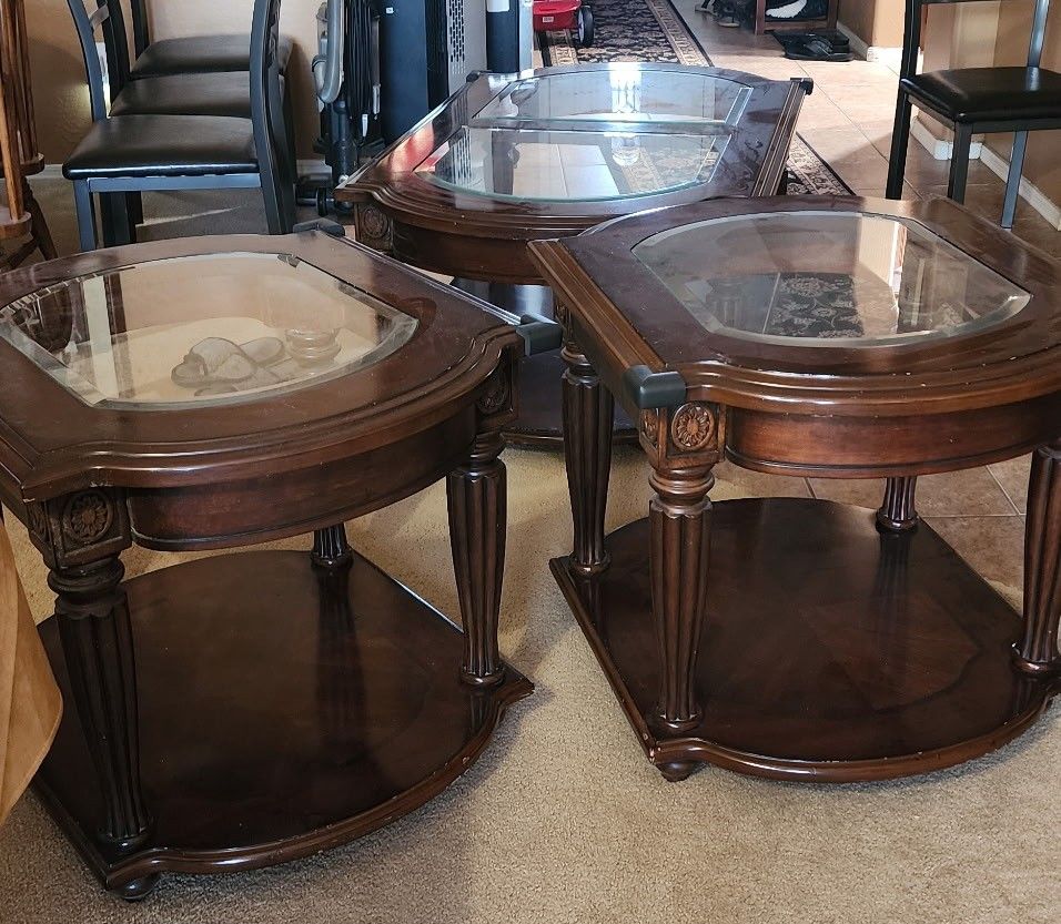 Coffee Table and End Tables Set