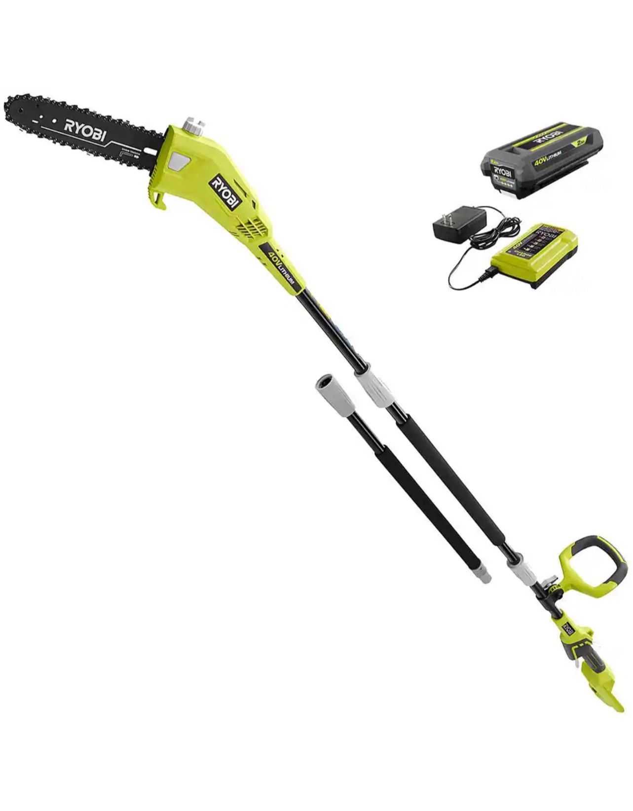 40V 10 in. Cordless Battery Pole Saw with 2.0 Ah Battery and Charger