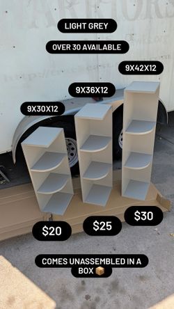 New Corner cabinets! Light grey! Over 30 available! 3 sizes available!