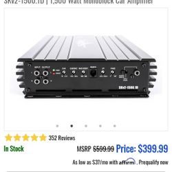 SKv2-1500.1D | 1,500 Watt Monoblock Car Amplifier