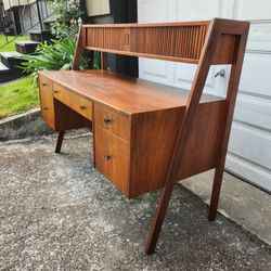 Mid Century Modern Walnut Desk