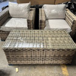 Outdoor Furniture Large Single Chair 3-piece Set