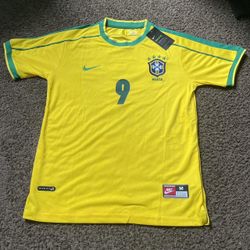 1998 Brazil Ronaldo Nazario Home kit