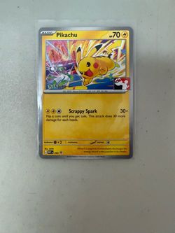 Pokémon Play stamped winner stamped Pikachu promo