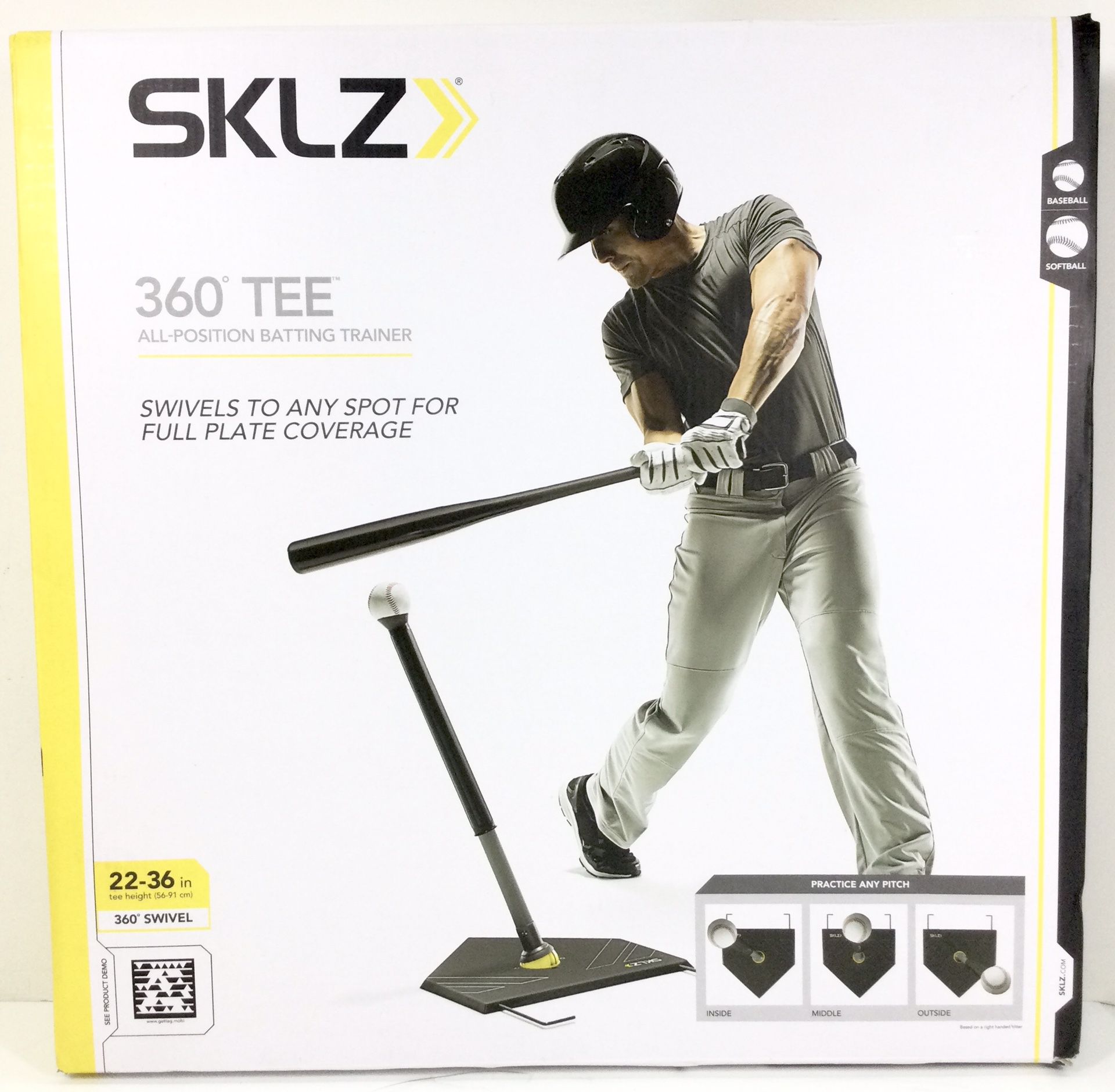 *NEW* SKLZ 360 Degree Tee All Position Baseball Batting Trainer