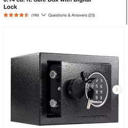 SentrySafe 0.14 cu. ft. Safe Box with Digital Lock