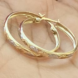 Coquetas Medianas De 14 Kt 