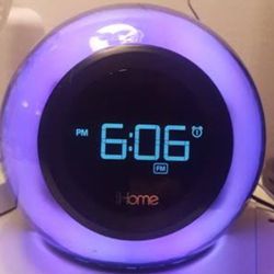 Light Changing Bluetooth  Clock/Alarm/radio 