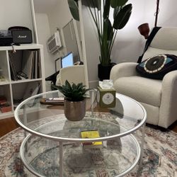 Glass Round Coffee Table  