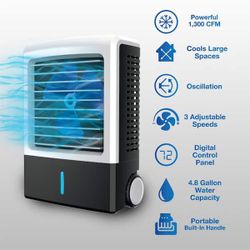 ARCTIC AIR 1300 CFM 3-Speed Settings Portable Evaporative Air Cooler with up to 500 sq. ft. Cooling $85