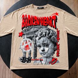 Beige Oversized Streetwear Shirt (Size S)