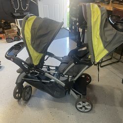 Sit n stand double Stroller