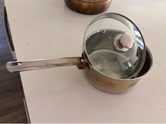 Stainless Steel Saucepan with Glass Lid