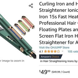 New Curling Iron and Hair Straightener $10
