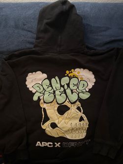 VINTAGE APC x DFNFT Dented Feels Black Hoodie Graphic