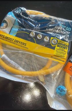 Gas dryer connector kit