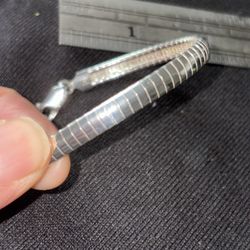 Milor 925 Sterling Silver Vintage Snake Chain Link Bracelet 7.5”