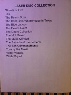 Laser Disc Collection. Total 50