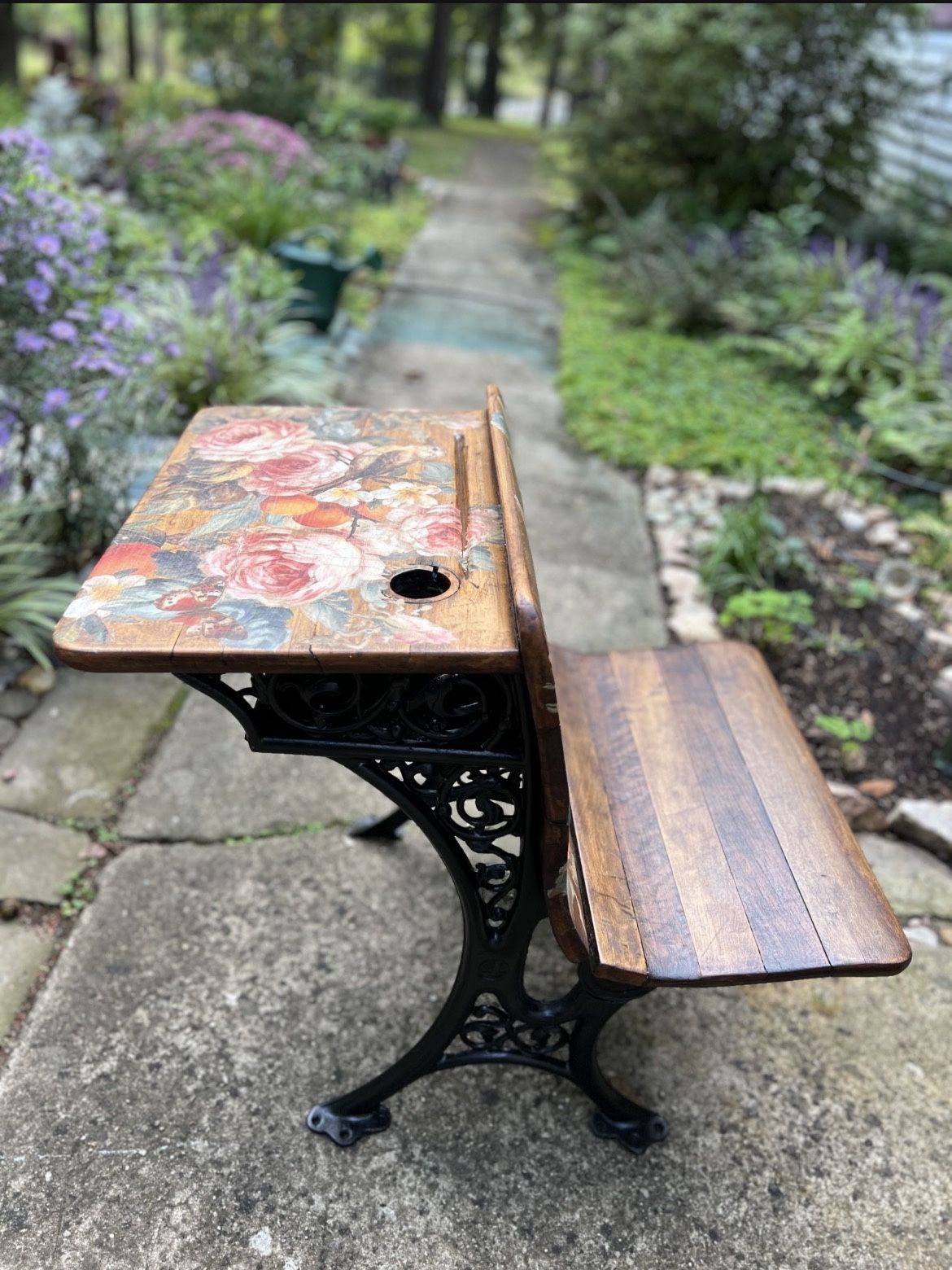 Upcycled Antique Child’s School Desk